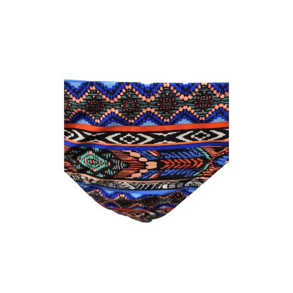 Mossimo Hipster Bikini Bottom Size Small Tassel Side Ties Black Multicol… - Picture 4 of 8